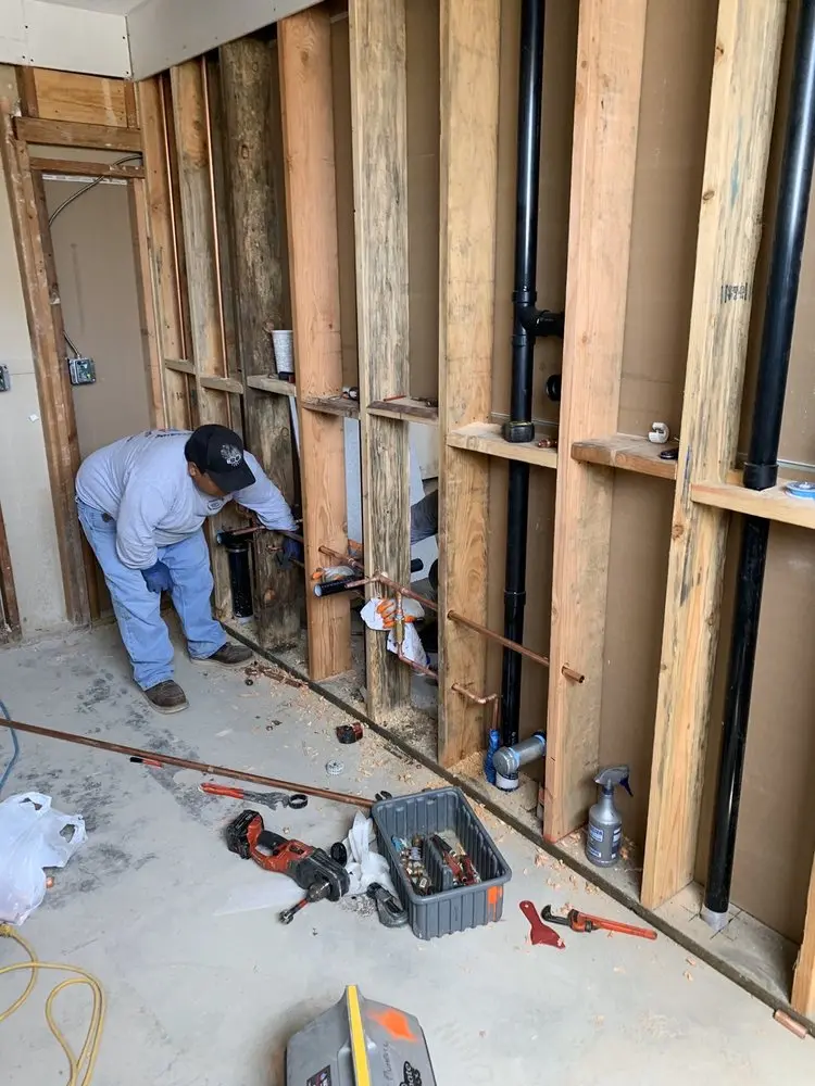 Commercial rough-in plumbing for Water Heater Replacement in Laurel Hill